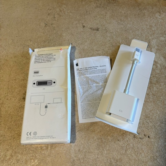 Apple Mini Display Port To DVI Adapter New
